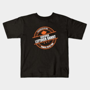 Leftover Bandit Thanksgiving Kids T-Shirt